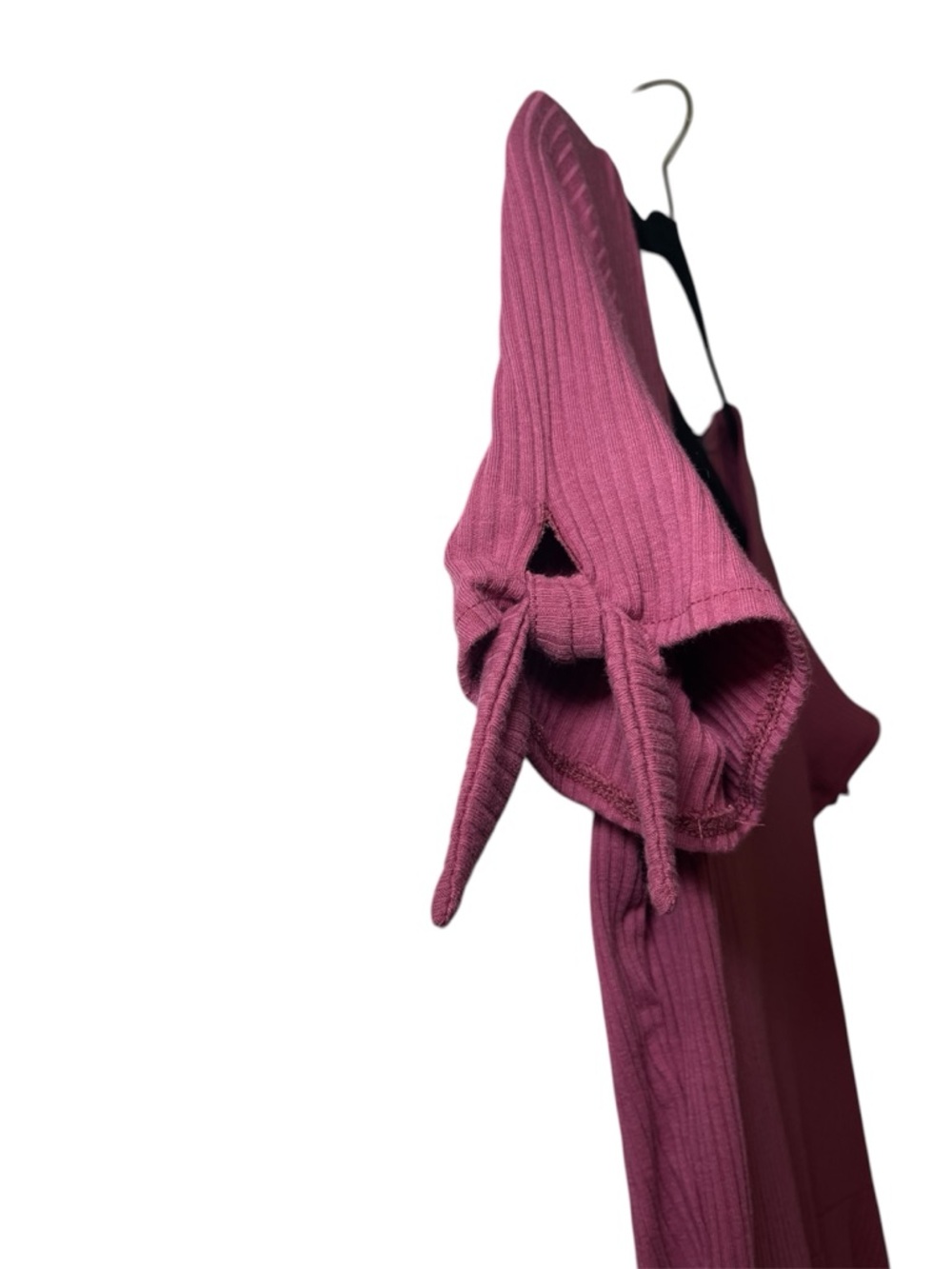 Abercrombie & Fitch Dark Pink Mini Dress V-Neck Short Sleeve Casual Size Large - Picture 8 of 16